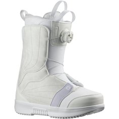 Сноубордические ботинки Salomon Pearl Boa 6.5 / 24.5, white/white/lunar roc