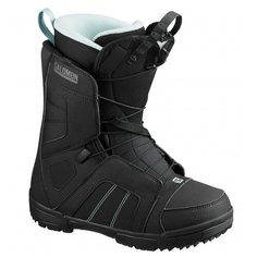 Сноубордические ботинки Salomon Scarlet 7 / 25, black/black/sterling blue