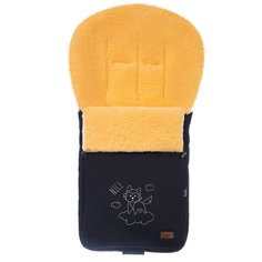 Конверт-мешок Nuovita Islanda Pesco меховой 90 см черный