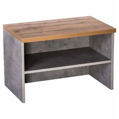 Обувница Принцесса Мелания Римини 2033 , размер (ШхГ): 63х38.5 см , цвет: бетон чикаго/дуб ватан