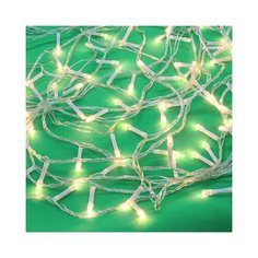 Гирлянда электрическая вьюн 9м, 100LED, шампань, пост. свечение, прозр. провод, 220В сноу БУМ Сноубум