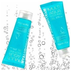 FarmStay Гель успокаивающий с гиалуроновой кислотой - Hyaluronic acid aqua soothing gel, 200мл