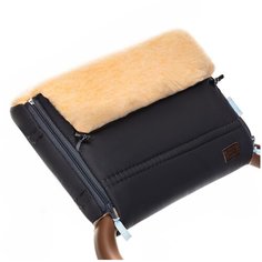 Nuovita Муфта меховая для коляски Alpino Pesco cinereo/пепельный