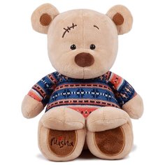 KULT Misha+Masha Мягкая игрушка медведь Misha в синем свитере, 30см