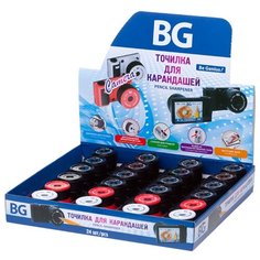 Точилка BG "Camera", 1 отверстие, контейнер, несколько дизайнов в дисплее, 24шт. BG®