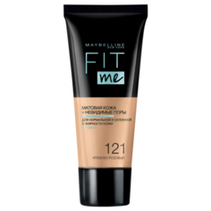 Maybelline New York Тональный крем Fit Me, 30 мл, оттенок: 121 кремово-розовый