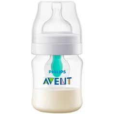 Philips AVENT Бутылочка полипропиленовая Anti-colic c клапаном AirFree™ SCF810/14, 125 мл, с рождения, бесцветный