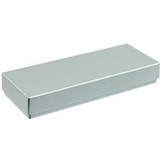 Коробка крышка-дно, серебристая 17,2х7,2х3 см Ниенаprint