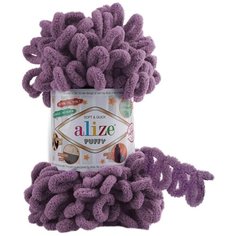 Пряжа Alize Puffy, 100 г, 9 м, 5 шт., 437 лаванда