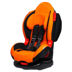 Автокресло группа 1/2 (9-25 кг) Крошка Я Round Isofix, orange/black