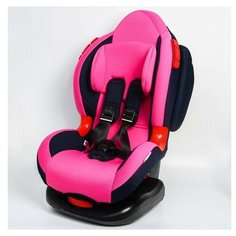 Автокресло группа 1/2 (9-25 кг) Крошка Я Round Isofix, pink