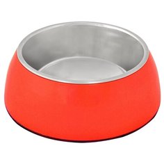 Миска для животных меламиновая DUVO+, красная, D10см/200мл (Бельгия)