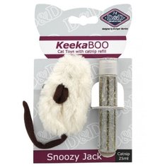 Игрушка для кошек EBI мягкая с кошачьей мятой "Snoozy Jack", белая, 8см (Нидерланды)