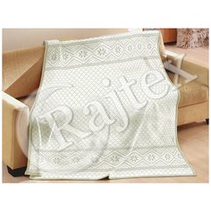 Плед 1,5-спальный Пантекс хлопок 1710a Снежинка белая Сонька Дремка