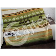 Плед евро Пантекс хлопок 09212b Скандинавия зеленая Сонька Дремка