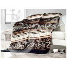 Плед 1,5-спальный Пантекс хлопок 15135b Леопард Сонька Дремка