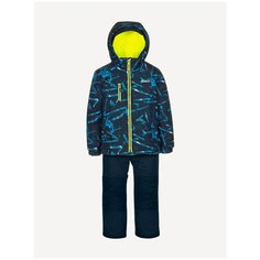 Комплект с полукомбинезоном GUSTI GW21BS829 размер 10/140, blue