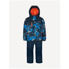 Комплект с полукомбинезоном GUSTI GW21BS830 размер 8/134, blue