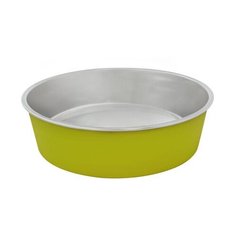 Миска для животных металлическая, салатовая, DUVO+ D15.8см/750мл (Бельгия)
