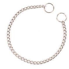 Ошейник-удавка DUVO+ металлическая цепь 0120050000/DV, длина ошейника 50 см серебристый