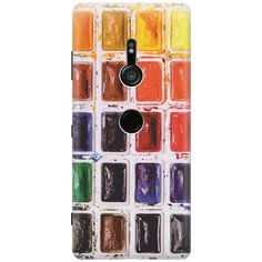 Силиконовый чехол на Sony Xperia XZ3 / Сони Иксперия Икс Зет 3 с принтом "Палитра красок" Gosso