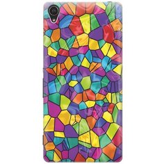 Силиконовый чехол на Sony Xperia Z3 / Сони Иксперия Зет 3 с принтом "Яркая мозаика" Gosso