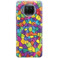 Ультратонкий силиконовый чехол-накладка для Xiaomi Mi 10T Lite с принтом "Яркая мозаика" Gosso