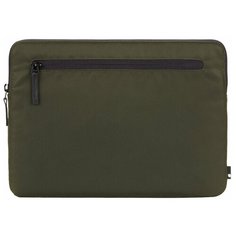 Чехол-конверт Incase Compact Sleeve in Flight Nylon для MacBook Pro 15" - Thunderbolt (USB-C) & Retina. Цвет оливковый. Материал нейлон/ полиэстер