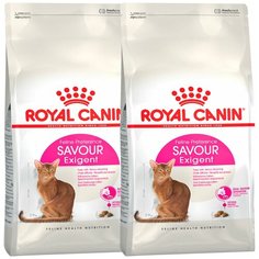 Сухой корм ROYAL CANIN SAVOR EXIGENT для привередливых взрослых кошек (4 + 4 кг)
