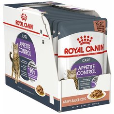 ROYAL CANIN APPETITE CONTROL CARE диетические для взрослых кошек контроль выпрашивания корма в соусе (85 гр х 12 шт)