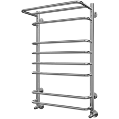 Водяной полотенцесушитель Terminus Полка П8 500x796 4670030723161 с полкой Хром