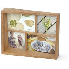 Мультирамка Edge натуральное дерево Umbra