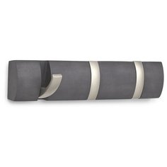 Вешалка настенная горизонтальная Flip 3 крючка дерево/никель, 318853-1143, Umbra