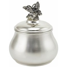Сахарница "Бабочка" малая медная посеребренная Кольчугинский мельхиор