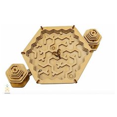 Головоломка-лабиринт "пчёлы и мёд" (UNIWOOD)