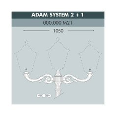 Консоль для паркового фонаря FUMAGALLI ADAM SYS 2L+1 000.000.M21.A0