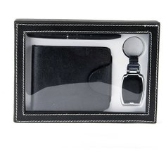 Подарочный набор 3пр. (портмоне, ручка, брелок) 20,5*14,5*3см (кожзам, металл) KENG-4020002 ENS