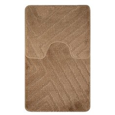 Коврик для ванной комнаты противоскользящий/Прикроватный коврик/Ковер комнатный с ворсом/Коврик резиновый с ворсом /Коврик для туалета/Половик/Коврик для ванной комнаты антискользящий/Нескользящий коврик/Комплект два коврика/Двойной коврик/55Х90 + 45Х САНАКС