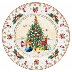 Тарелка закусочная елка 21см Lefard Новогодняя коллекция (153746)