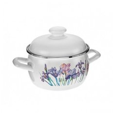 Кастрюля эмалированная Hitt Ирисы С-4216АП2/4ДТ 5л.