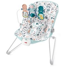 Шезлонг Fisher- Price GWD38, белый/голубой