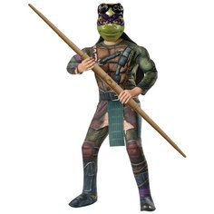 Костюм Черепашка- ниндзя Донателло с мускулами детский Rubies M (5-7 лет) (комбинезон, маска, панцирь) Rubie´S