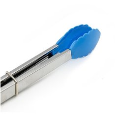 Щипцы кухонные Skiico Kitchenware «Лист» 18 см / Щипцы металлические универсальные Синие