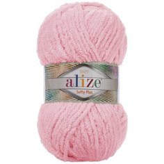 Пряжа для вязания Ализе Softy Plus (100% микрополиэстер) 5х100г/120м цв.031 детский розовый ALIZE