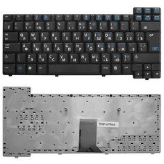 Клавиатура для ноутбука HP Compaq nx6105, nx6110, nx6115, nx6120, nx6130, nx6310 Series. Г-образный Enter. Черная без рамки. PN: NSK-C6A0R, 9J. N7182. A Top On