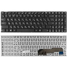 Клавиатура для ноутбука Asus X541NA, X541NC, X541SA, X541SC, X541UA Series. Плоский Enter. Черная, без рамки. PN: 9Z. ND00OM.00R, AEXJB00110. Top On