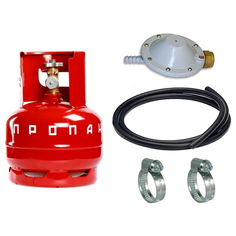 Комплект "Турист" (плита, газовый баллон 5л, рукав, регулятор давления) Novogas