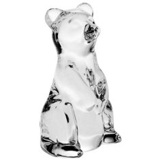 Фигурка декоративная Crystal Bohemia "Медведь", высота 6,8 см