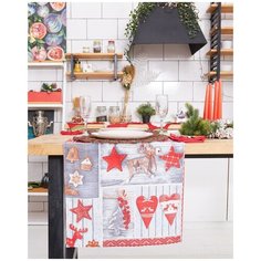 Дорожка на стол из рогожки "Всё себе"; Страна чудес; размер 45 х 145