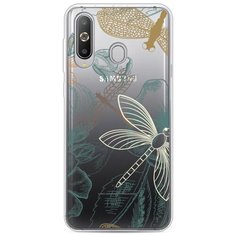 Силиконовый чехол Тени стрекоз на Samsung Galaxy A60 / Самсунг Галакси А60 Case Place